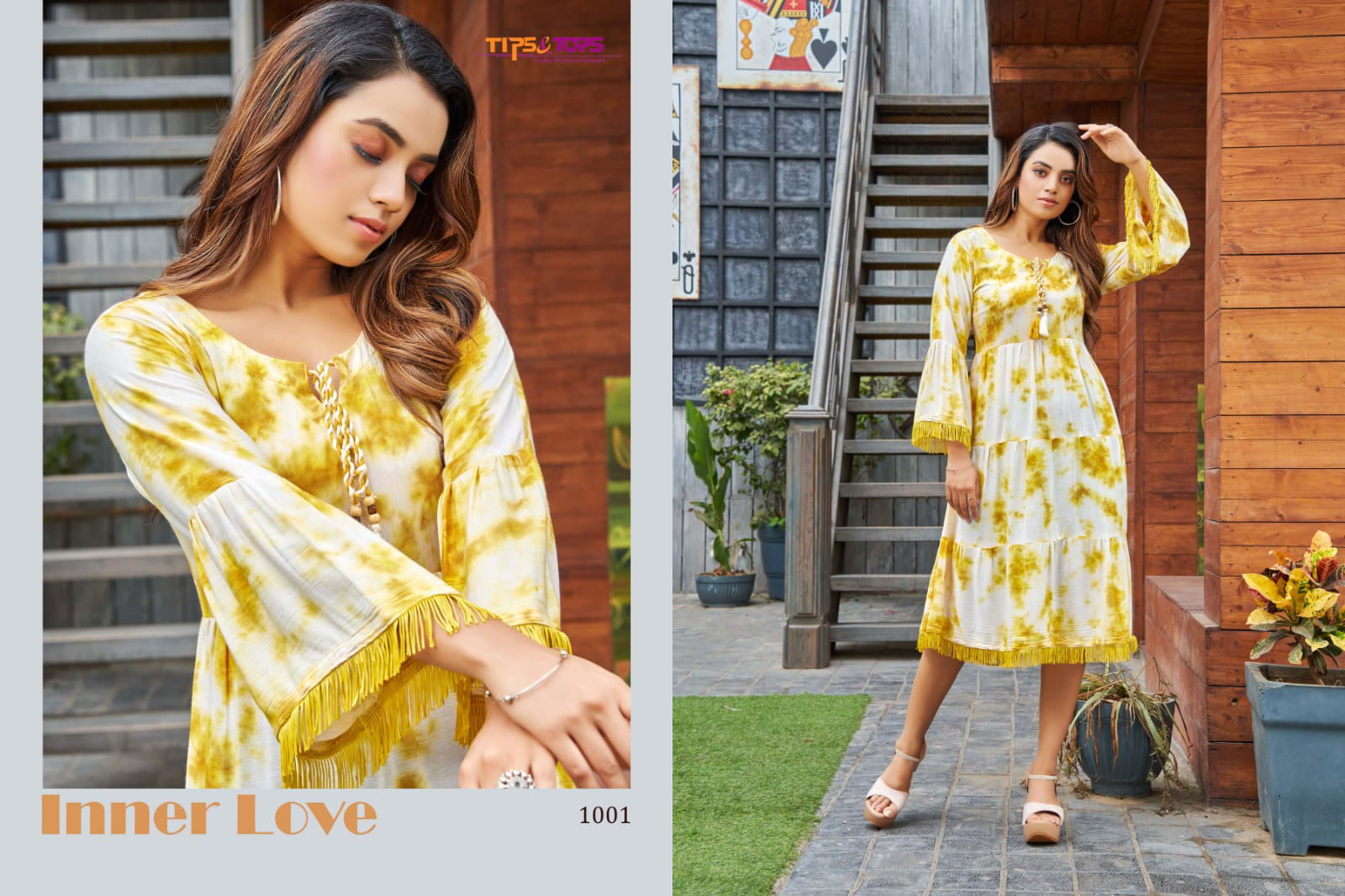 TIPS TOPS COLORS Fancy Printed Rayon Designer Ethnic Wear Kurti Collection
